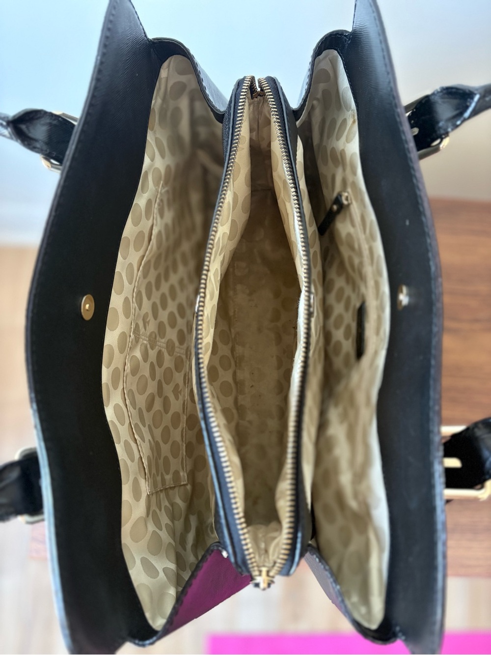 kate spade Black Leather Double-Handle Shoulder Bag - Picture 2 of 2